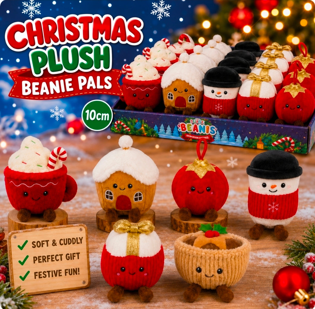 Christmas Plush Beanie Pals product display